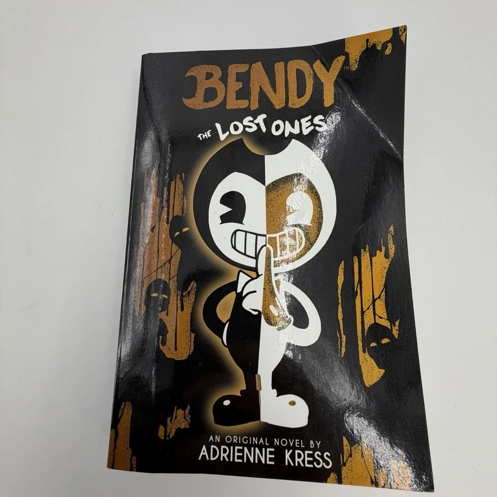 Bendy Books Lot Adrienne Kress Joey Drew Studios Employee Handbook Comic Novels